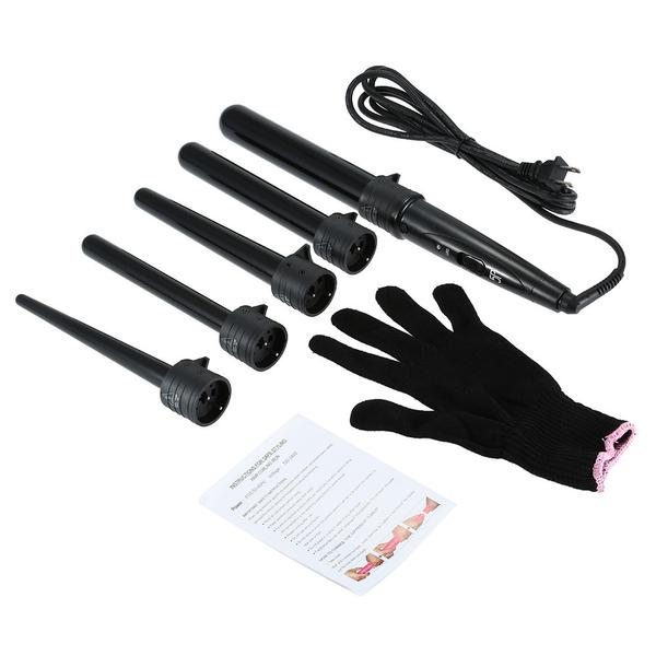 5 Piece Professional Curling Wand Set – My Brush Set