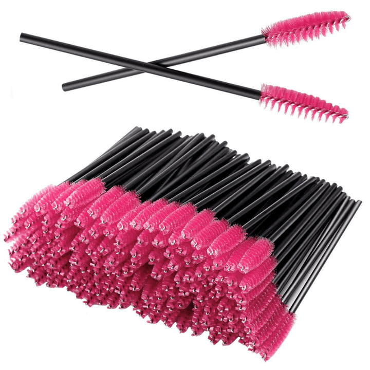 Disposable Mascara Wands  - Black Spoolie Brush Set