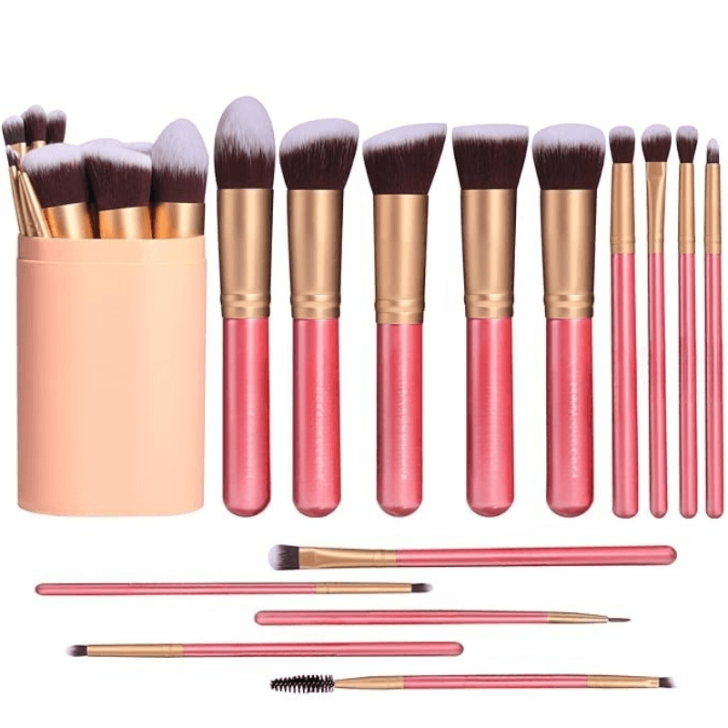 14 Piece Makeup Brush Set For Effortless Application