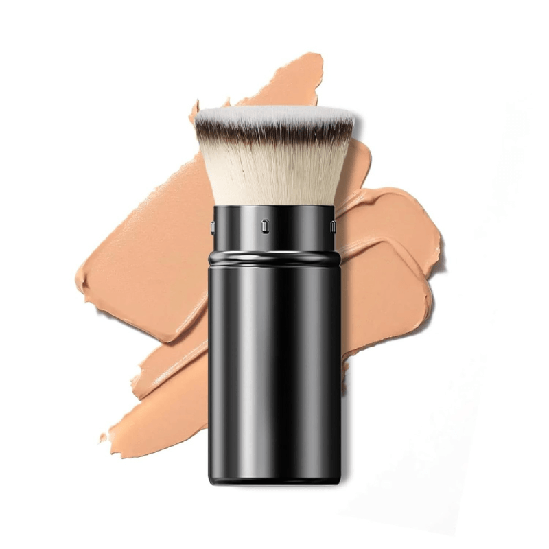 Retractable Kabuki Brush Travel Friendly Makeup Tool