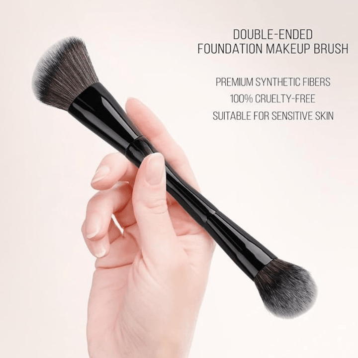 Double Ended Brush - Professional Makeup Foundation Contour Brush