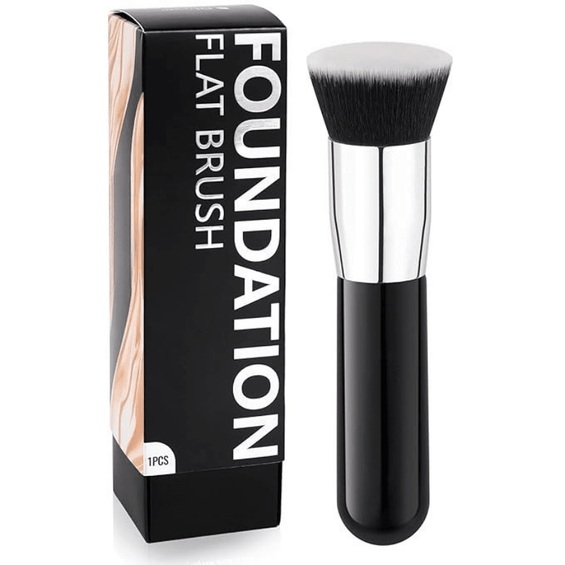 Flat Top Foundation Brush For Blending And Buffing Makeup