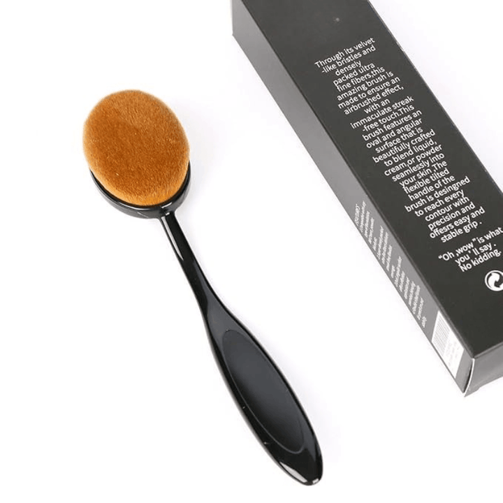 Oval Foundation Brush Flawless Application For Liquid And Powder