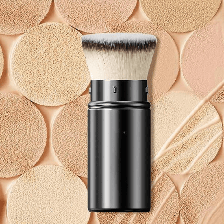 Retractable Kabuki Brush Travel Friendly Makeup Tool