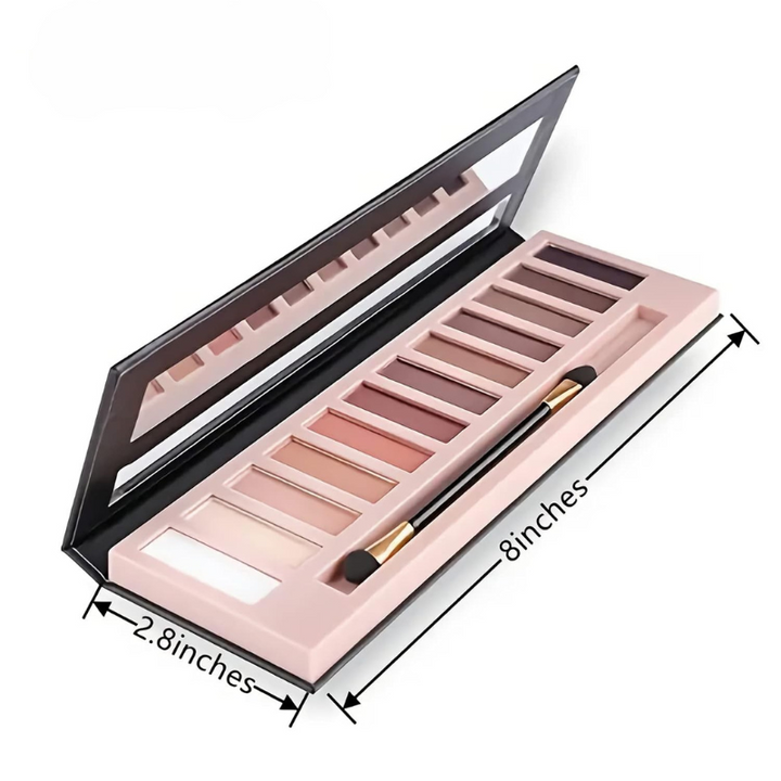 12 Color Shimmer Makeup Palette Pigmented And Blendable Shades