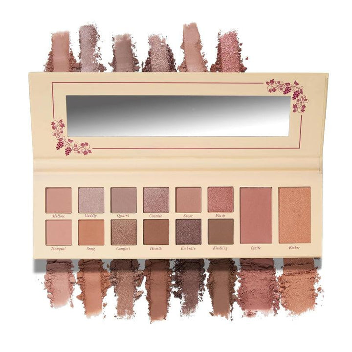 12 Multi-Finish Eyeshadow Palette with Blush And Highlighter