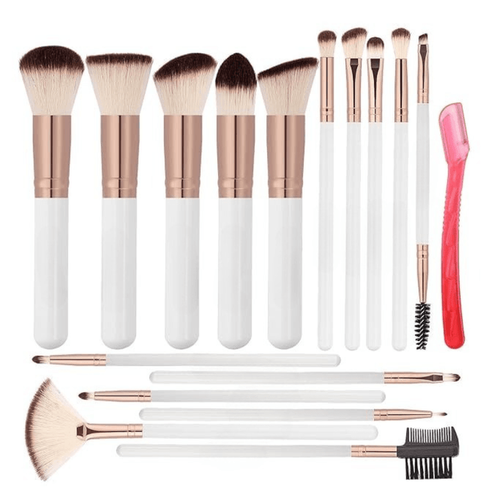 16Piece Makeup Brush Set - Complete Face Application