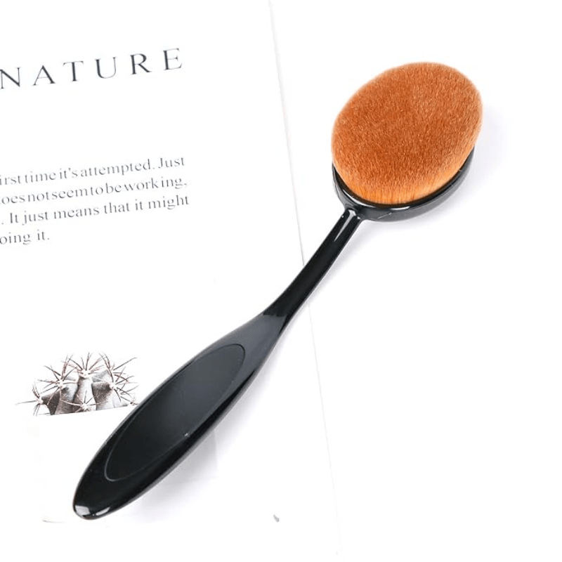 Oval Foundation Brush Flawless Application For Liquid And Powder