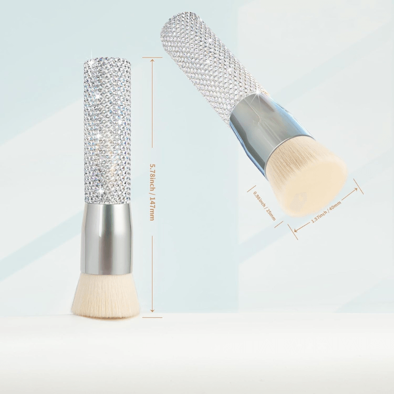 Flat Top Foundation Brush For Blending And Buffing Makeup