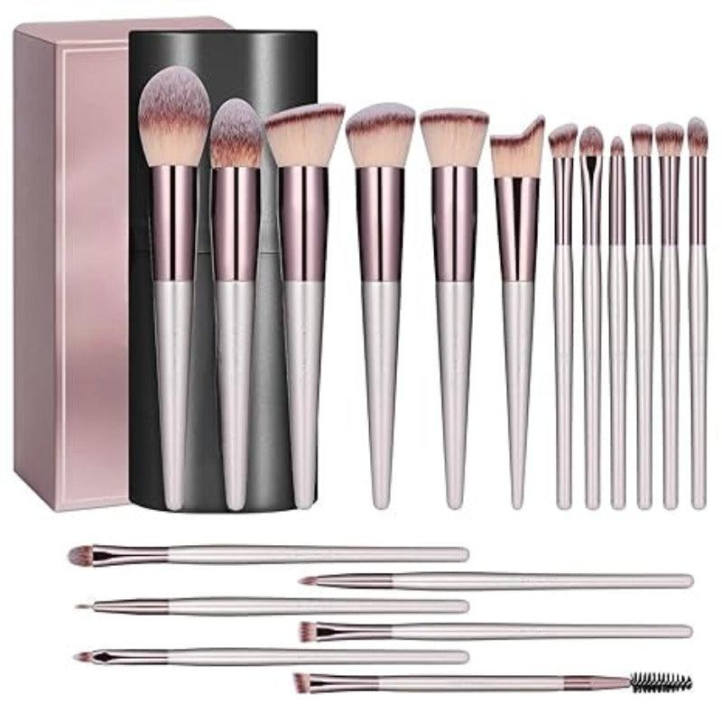 18Pieces Makeup Brush Set - Contouring and highlighting brushes