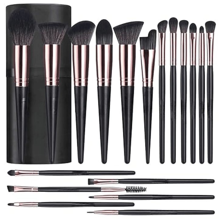 18Pieces Makeup Brush Set - Contouring and highlighting brushes