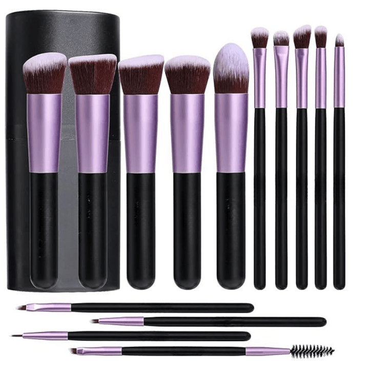 14 Piece Makeup Brush Set For Effortless Application