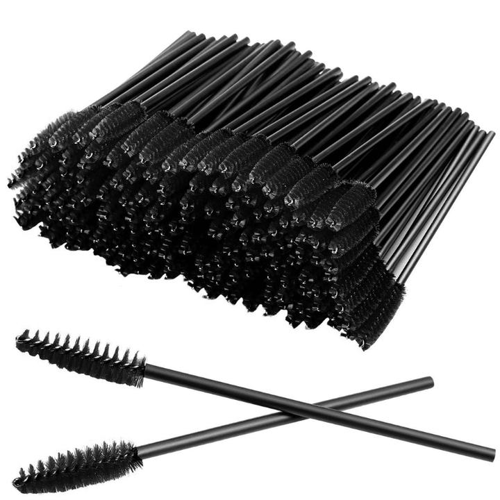 Disposable Mascara Wands  - Black Spoolie Brush Set