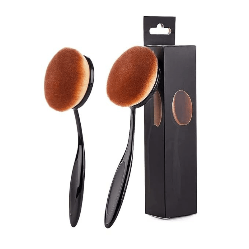 Oval Foundation Brush Flawless Application For Liquid And Powder