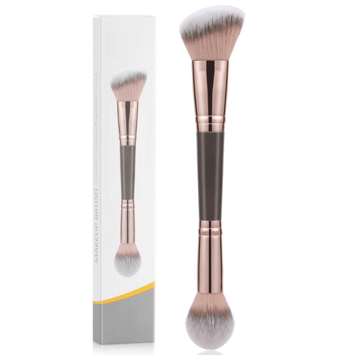 Double Ended Brush - Professional Makeup Foundation Contour Brush