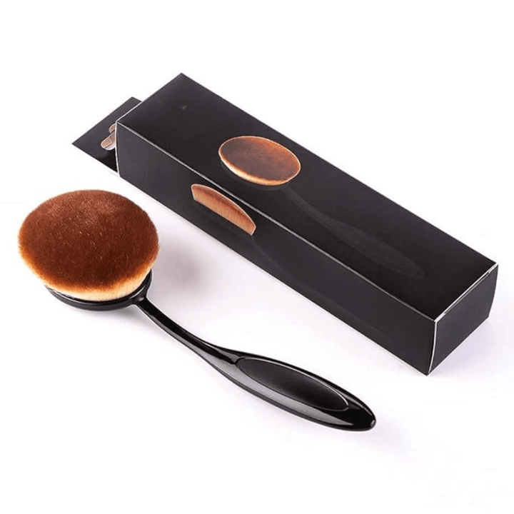 Oval Foundation Brush Flawless Application For Liquid And Powder