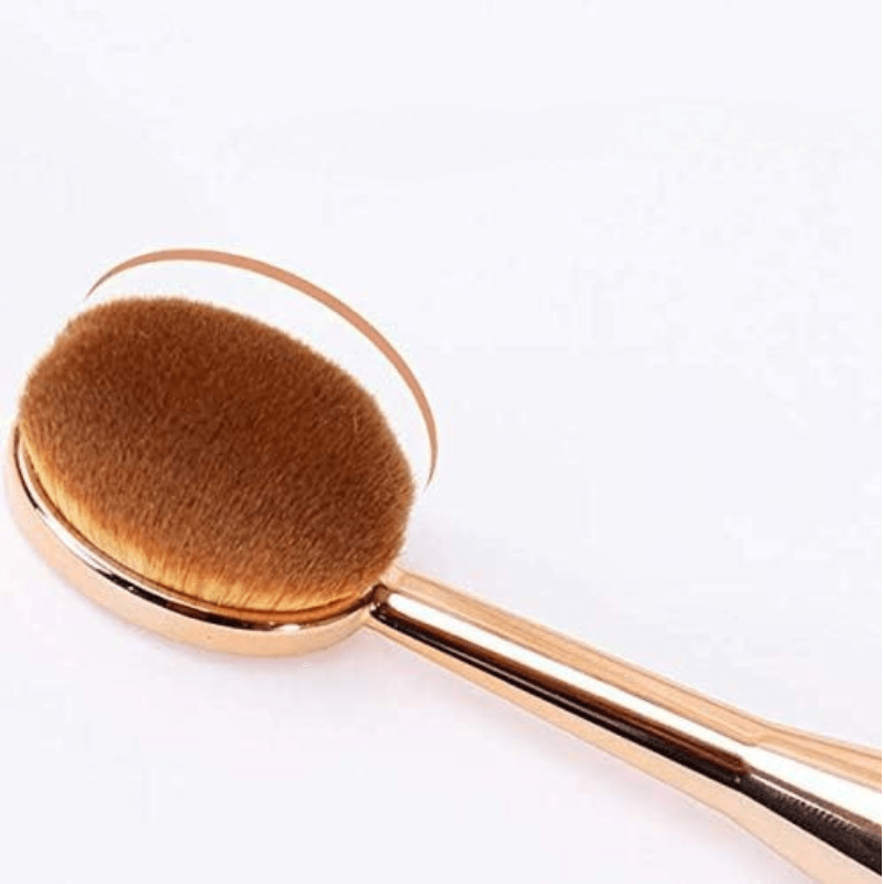 Oval Makeup Brush Set for Flawless Foundation and Blending