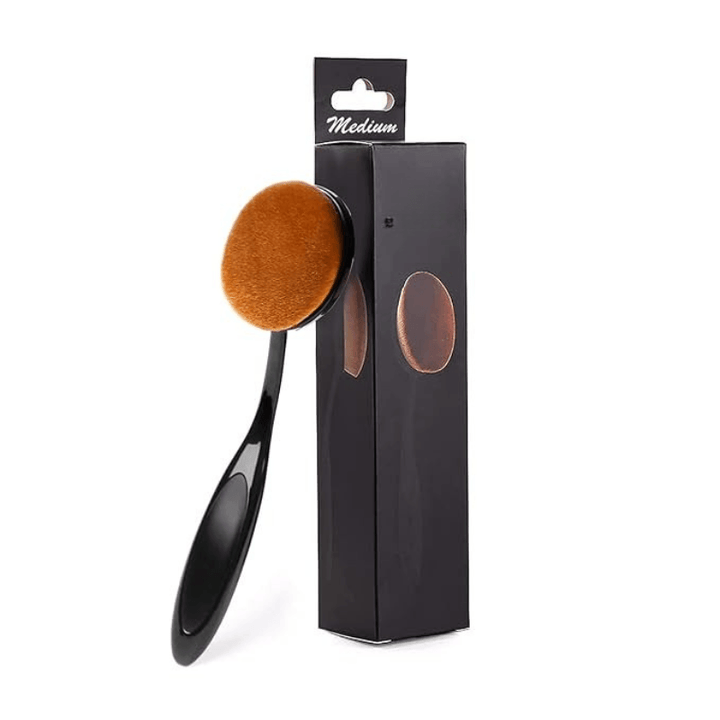 Oval Foundation Brush Flawless Application For Liquid And Powder