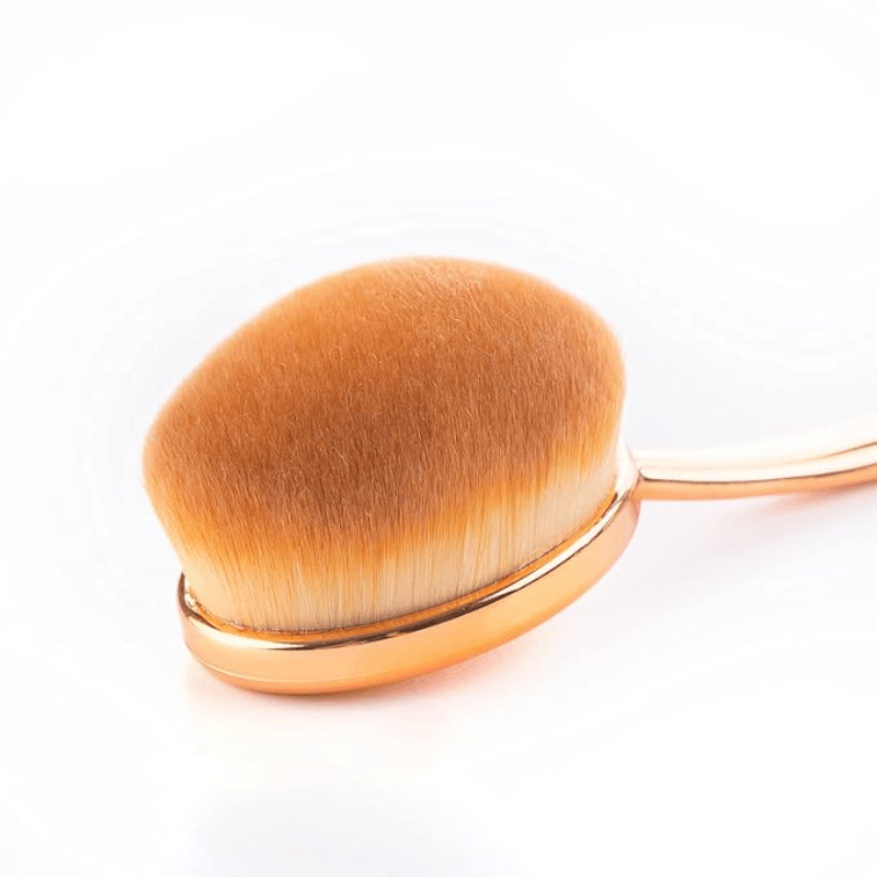 5 Piece Oval Foundation Brush Set for Liquid and Powder Makeup