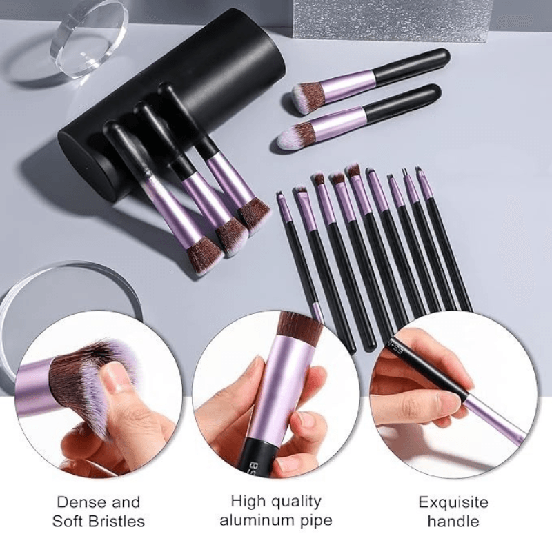 14 Piece Makeup Brush Set For Effortless Application