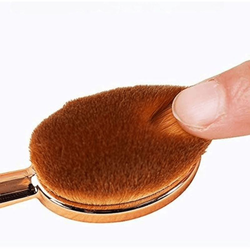 Oval Makeup Brush Set for Flawless Foundation and Blending