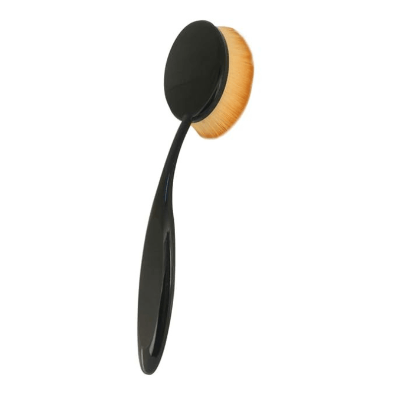 3 Piece Oval Makeup Brush Set for Foundation Blush and Concealer