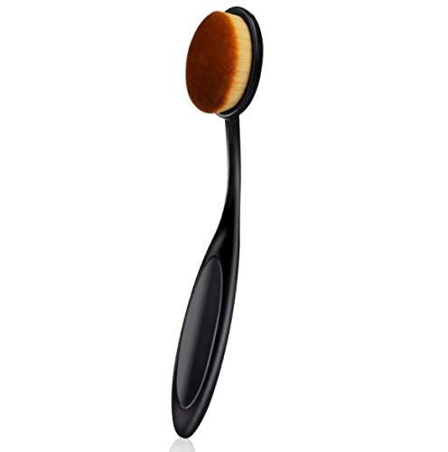 2 Piece Oval Makeup Brushes for Liquid Cream and Powder Blending