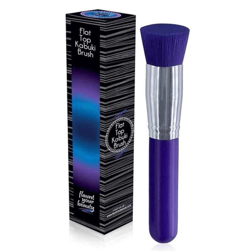 Flat Top Kabuki Brush - Perfect For Liquid Cream And Powder