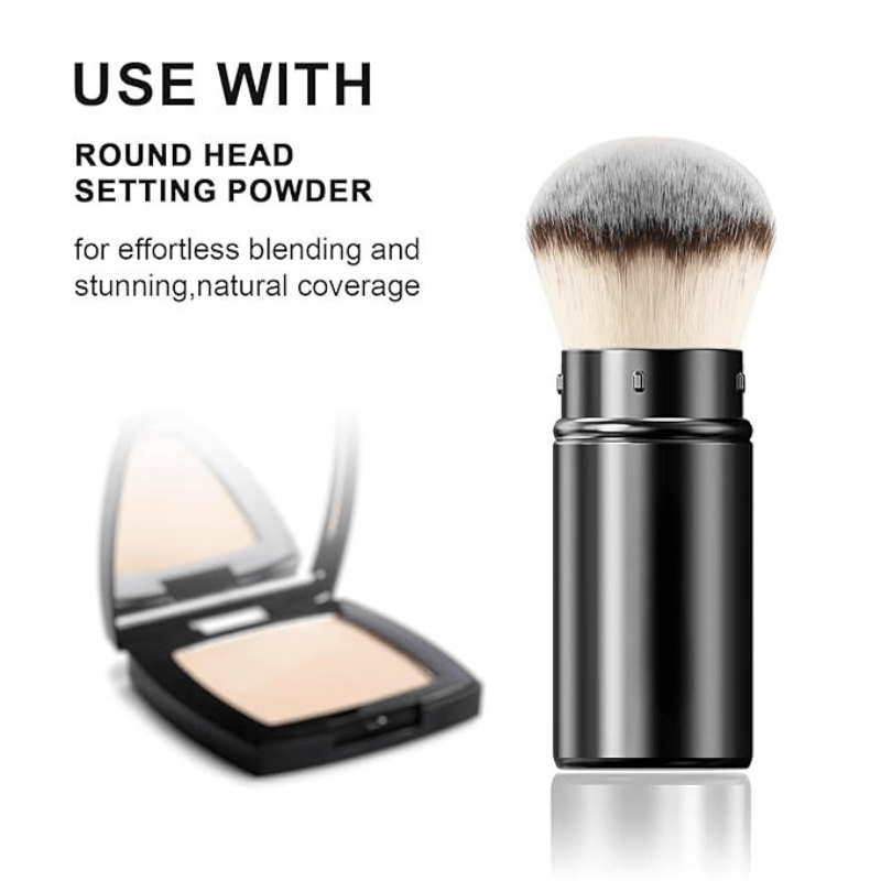 Retractable Kabuki Brush Travel Friendly Makeup Tool