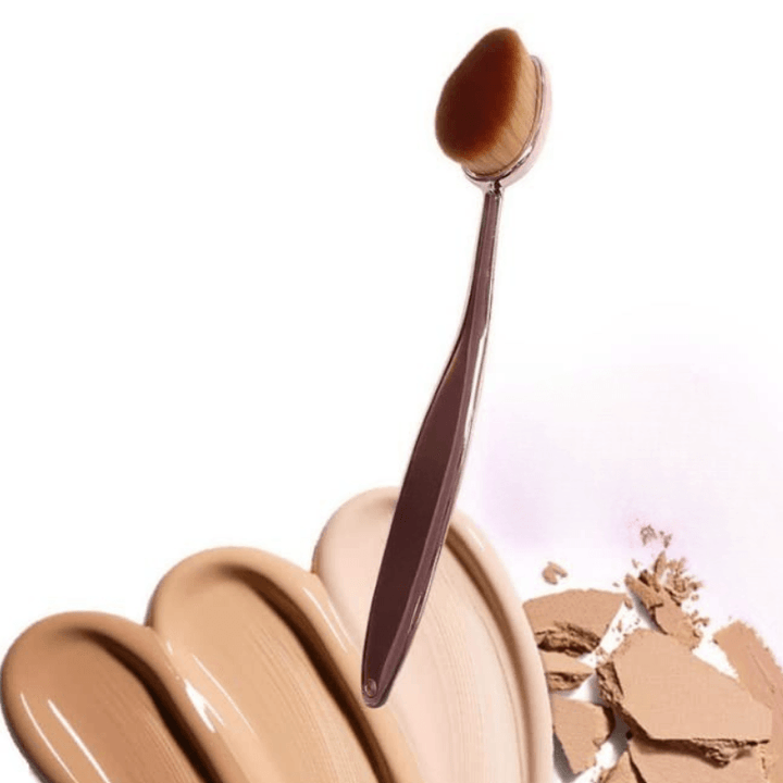 Mermaid Oval Contour Brush For Flawless Makeup Application