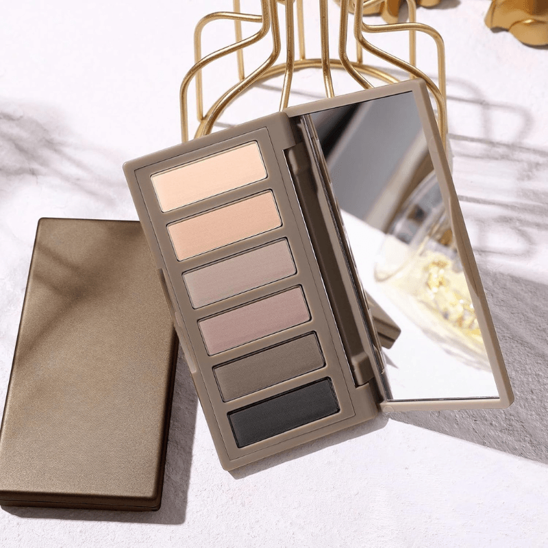 6 Color Matte Eyeshadow Makeup Palette And Blendable