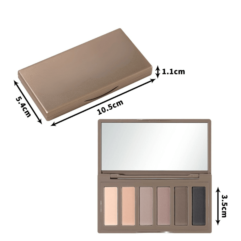 6 Color Matte Eyeshadow Makeup Palette And Blendable