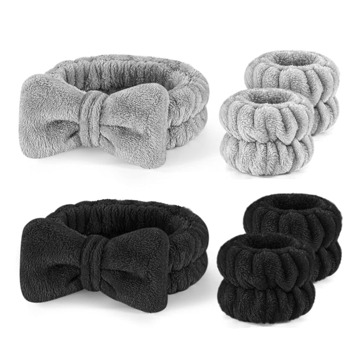 Spa Headband Set 6 Pieces Skincare And Beauty Wristbands