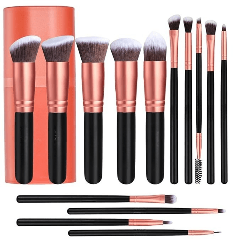 14 Piece Makeup Brush Set For Effortless Application