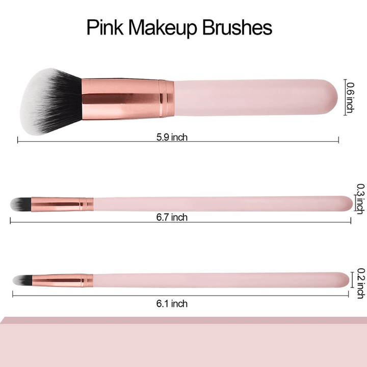 16Piece Makeup Brush Set - Complete Face Application