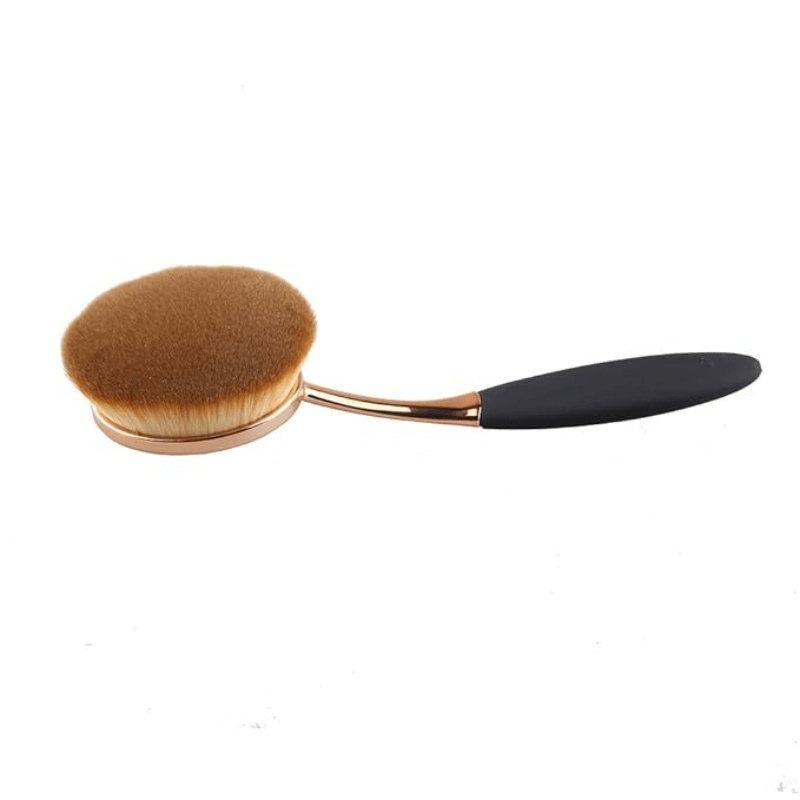 Oval Foundation Brush for Flawless Liquid and Powder Application