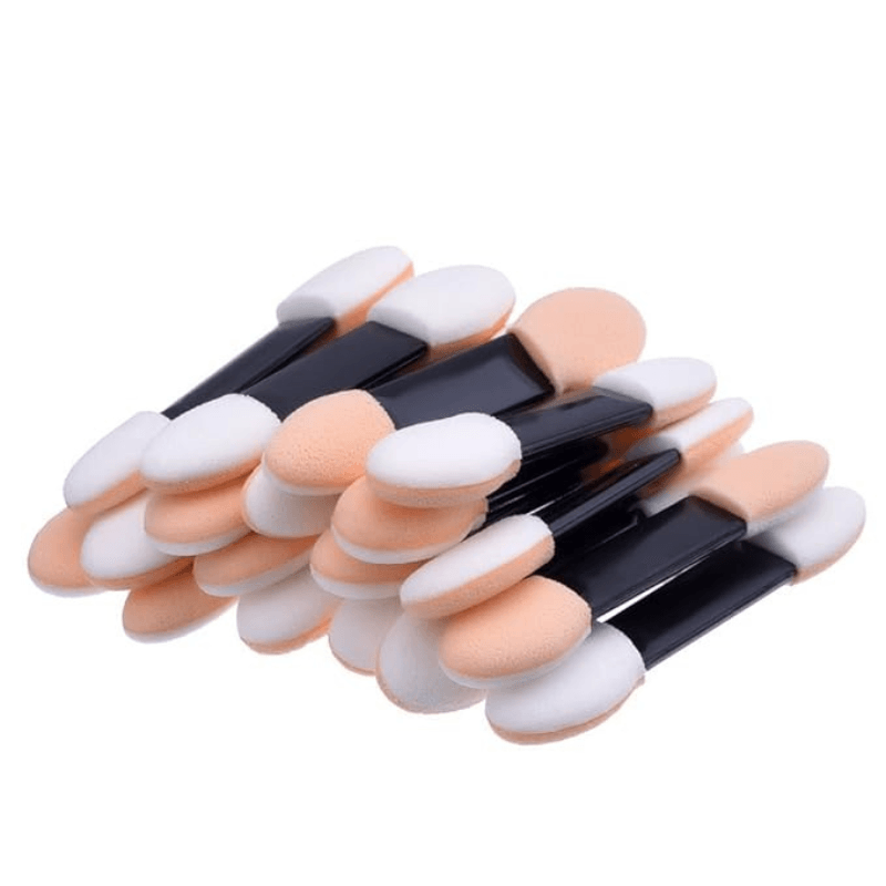 100 Pack Disposable Dual Sided Eyeshadow Applicator Brushes