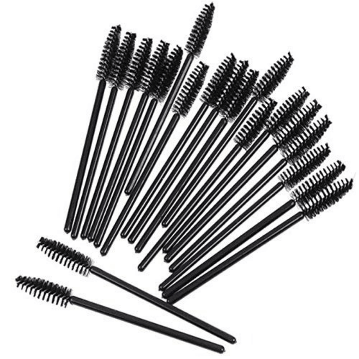 Disposable Mascara Wands  - Black Spoolie Brush Set