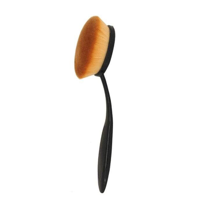 3 Piece Oval Makeup Brush Set for Foundation Blush and Concealer