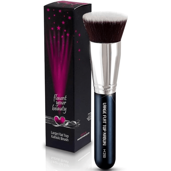 Flat Top Kabuki Brush - Perfect For Liquid Cream And Powder