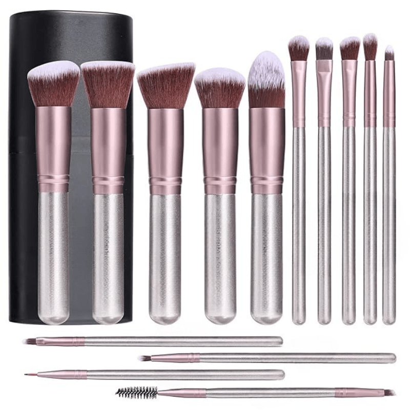 14 Piece Makeup Brush Set For Effortless Application