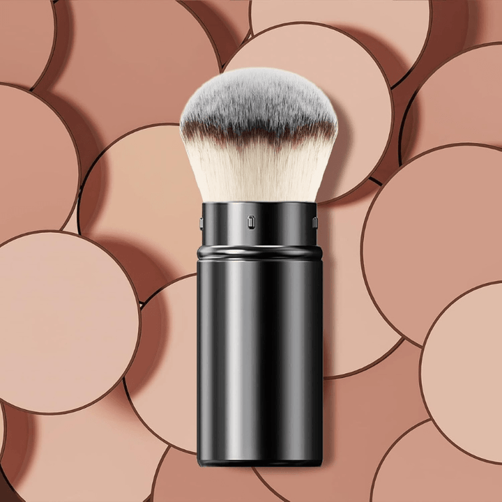 Retractable Kabuki Brush Travel Friendly Makeup Tool