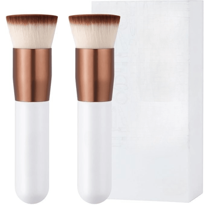 Foundation Brush With Soft Bristles For Blending Buffing