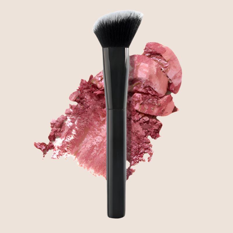 Angled Multipurpose Brush With Handle For Makeup Application