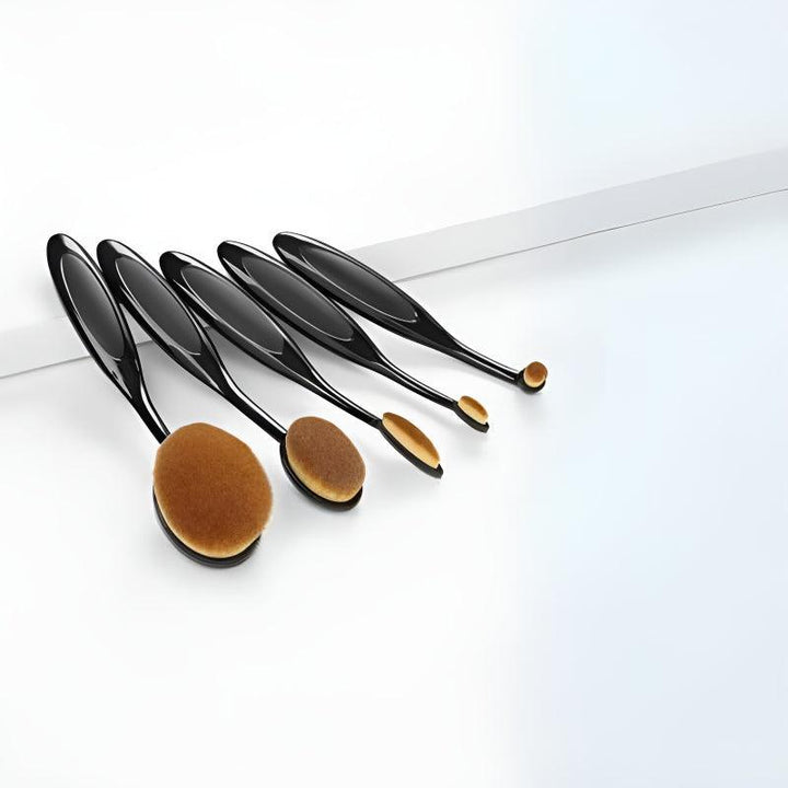 Oval Paddle Makeup Brush Set for Smooth and Even Application