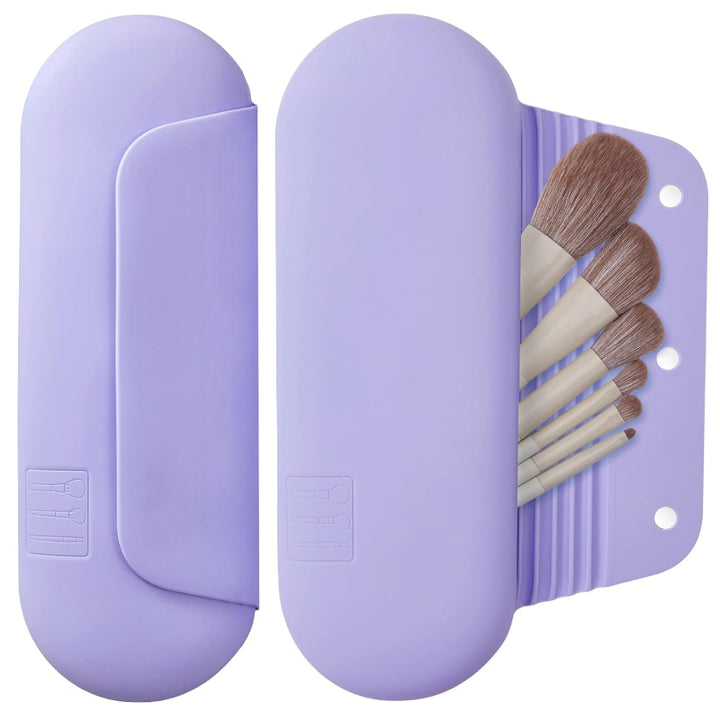 Silicone Brush Holder Travel Friendly with Magnetic Closure