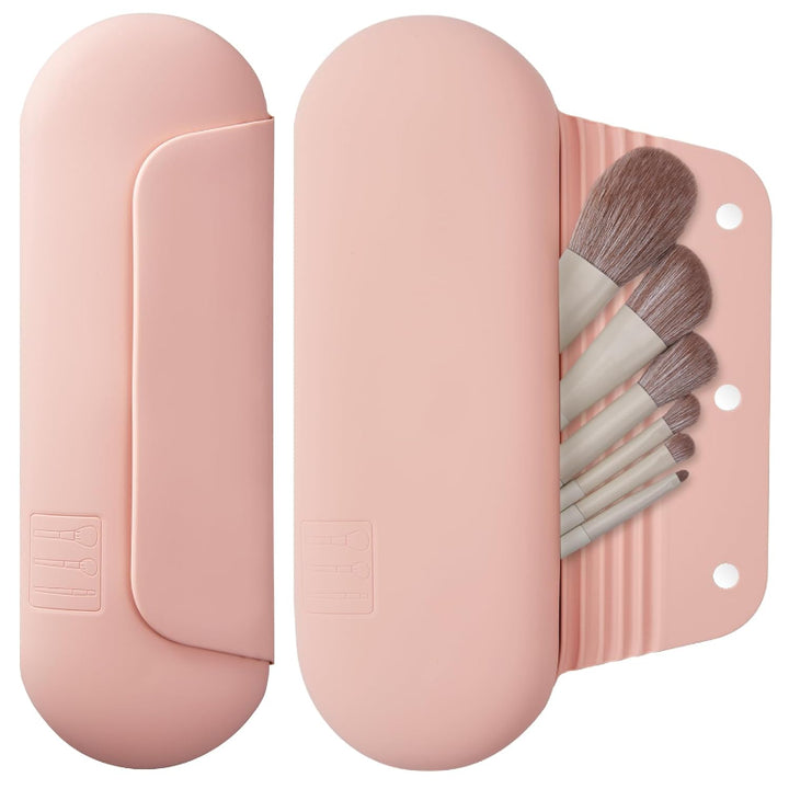 Silicone Brush Holder Travel Friendly with Magnetic Closure