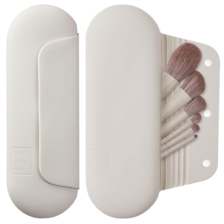 Silicone Brush Holder Travel Friendly with Magnetic Closure