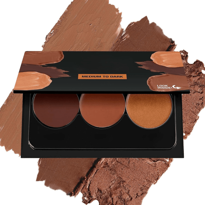 Vibrant Cream Contour Palette Kit Rich And Blendable Shades