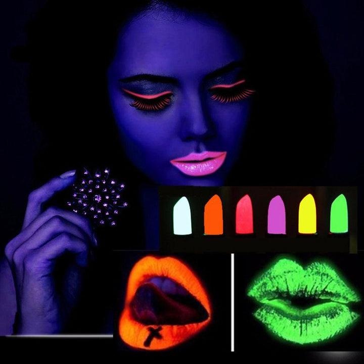 Fluorescent Glow Dark Lipstick – Bold Neon Color and Long Wear